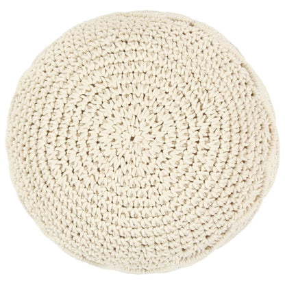 Ručně Vyrobený Sedací Puf Macrame 45 X 30 Cm Bavlna