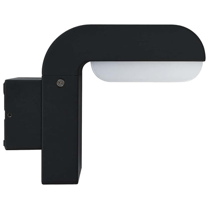 Zahradní Nástěnné Led Svítidlo 9 W Černé Oválné