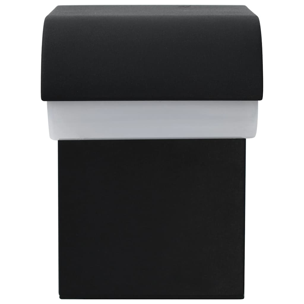 Zahradní Nástěnné Led Svítidlo 9 W Černé Oválné