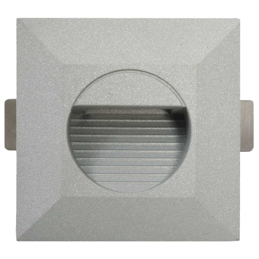 Venkovní Led Nástěnná Svítidla 6 Ks 5 W Stříbrná Čtvercová