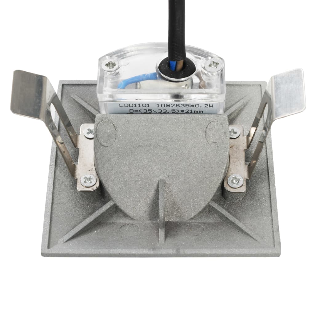 Venkovní Led Nástěnná Svítidla 6 Ks 5 W Stříbrná Čtvercová