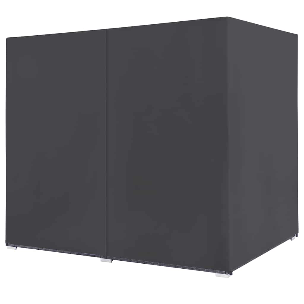 Zahradní Postel Se Závěsy Polyratan Šedá