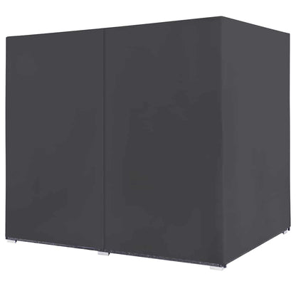 Zahradní Postel Se Závěsy Polyratan Šedá