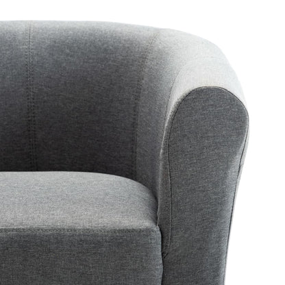 Křeslo Světle Šedé Textil