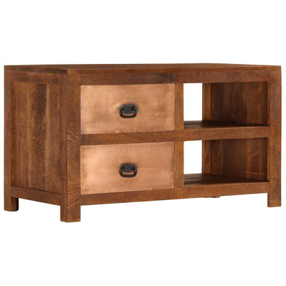 Konferenční Stolek Se 2 Zásuvkami 90X40X50 Cm Masivní Mangovník