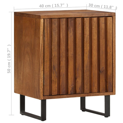 Noční Stolek 40 X 30 X 50 Cm Masivní Mangovníkové Dřevo
