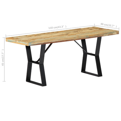 Lavice 110 Cm Masivní Recyklované Dřevo