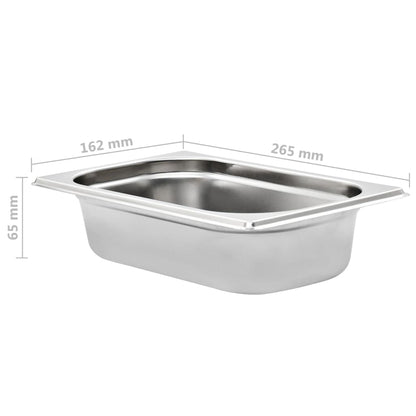 Gastronádoby 8 Ks Gn 1/4 65 Mm Nerezová Ocel