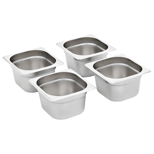 Gastronádoby 12 Ks Gn 1/6 100 Mm Nerezová Ocel