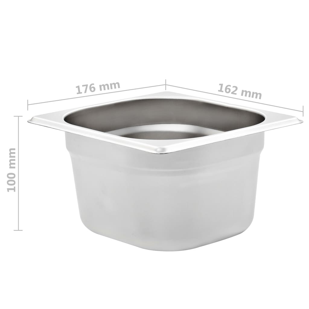 Gastronádoby 12 Ks Gn 1/6 100 Mm Nerezová Ocel