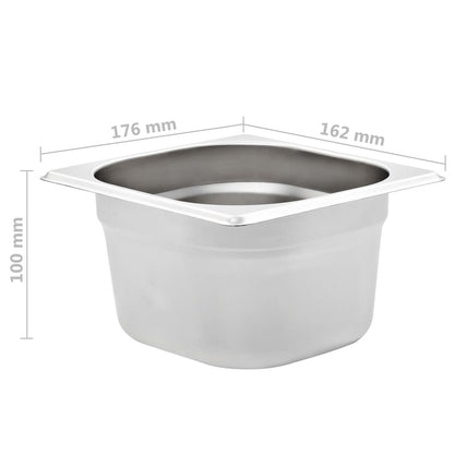 Gastronádoby 12 Ks Gn 1/6 100 Mm Nerezová Ocel