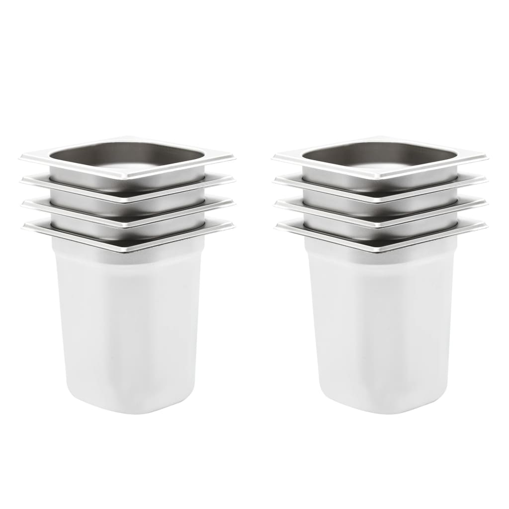 Gastronádoby 12 Ks Gn 1/6 100 Mm Nerezová Ocel