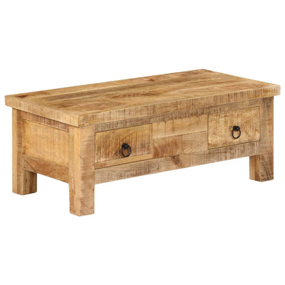 Konferenční Stolek 90 X 45 X 35 Cm Masivní Mangovníkové Dřevo