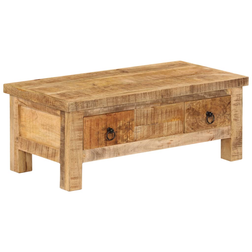 Konferenční Stolek 90 X 45 X 35 Cm Masivní Mangovníkové Dřevo