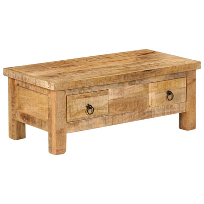 Konferenční Stolek 90 X 45 X 35 Cm Masivní Mangovníkové Dřevo