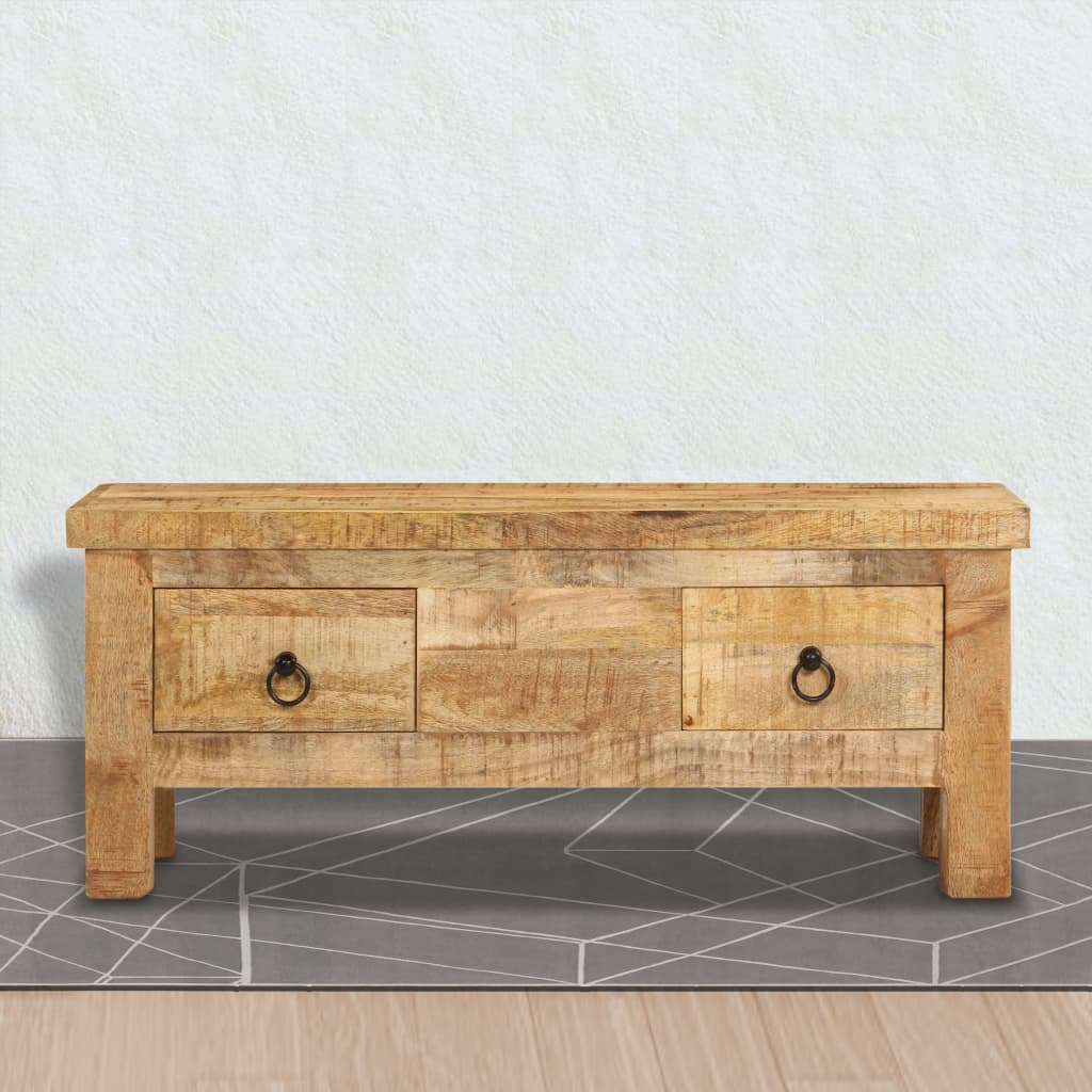 Konferenční Stolek 90 X 45 X 35 Cm Masivní Mangovníkové Dřevo