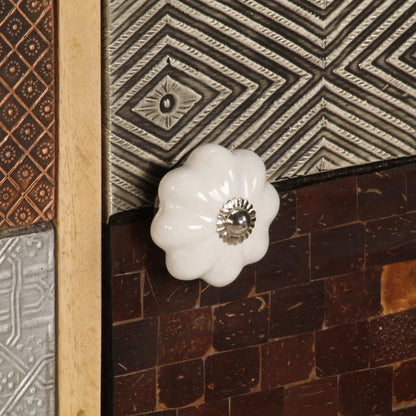 Příborník 120 X 30 X 75 Cm Masivní Mangovníkové Dřevo