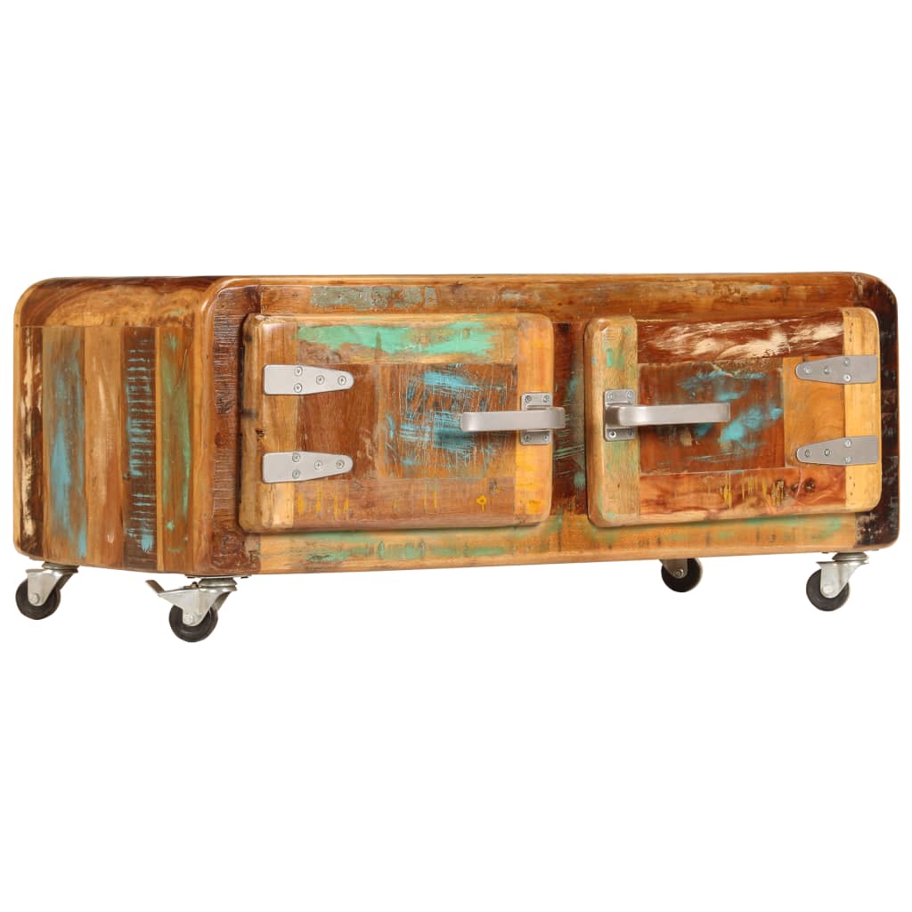 Konferenční Stolek 85 X 55 X 40 Cm Masivní Recyklované Dřevo