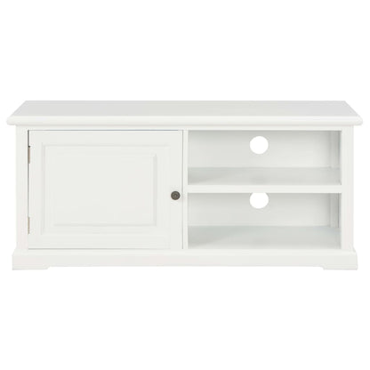 Tv Stolek Bílý 90 X 30 X 40 Cm Dřevo