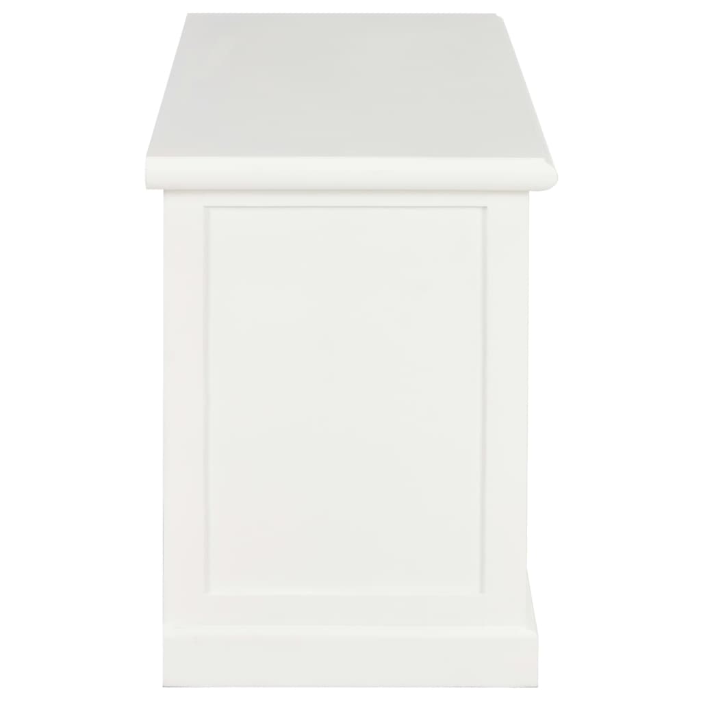 Tv Stolek Bílý 90 X 30 X 40 Cm Dřevo