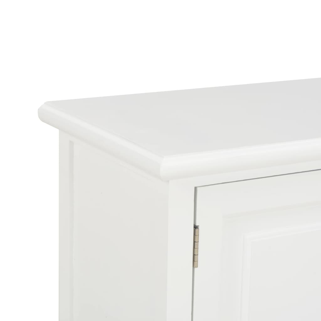 Tv Stolek Bílý 90 X 30 X 40 Cm Dřevo