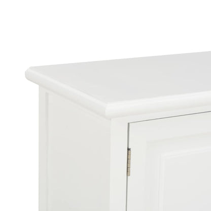 Tv Stolek Bílý 90 X 30 X 40 Cm Dřevo