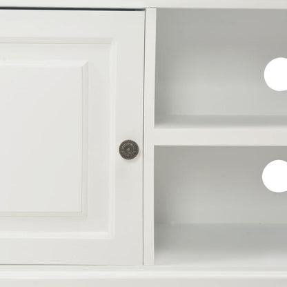 Tv Stolek Bílý 90 X 30 X 40 Cm Dřevo