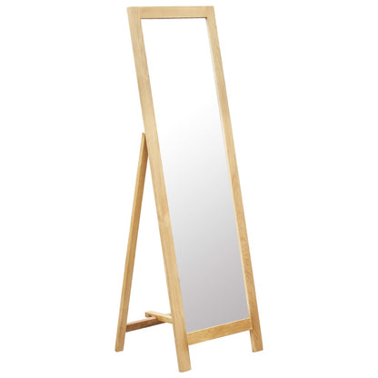 Stojací Zrcadlo 48 X 46,5 X 150 Cm Masivní Dubové Dřevo