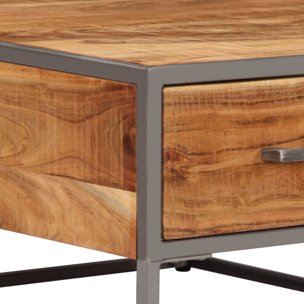 Konferenční Stolek 75 X 75 X 35 Cm Masivní Akáciové Dřevo