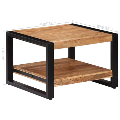 Konferenční Stolek 60 X 60 X 40 Cm Masivní Akáciové Dřevo