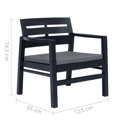 3Dílná Zahradní Sedací Souprava Plast