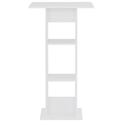 Barový Stůl Bílý 60 X 60 X 110 Cm