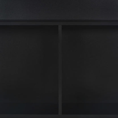 Barový Stůl Se 2 Stolními Deskami Černý 130 X 40 X 120 Cm