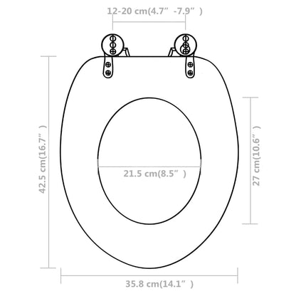 Wc Sedátka S Víkem 2 Ks Mdf Bílá