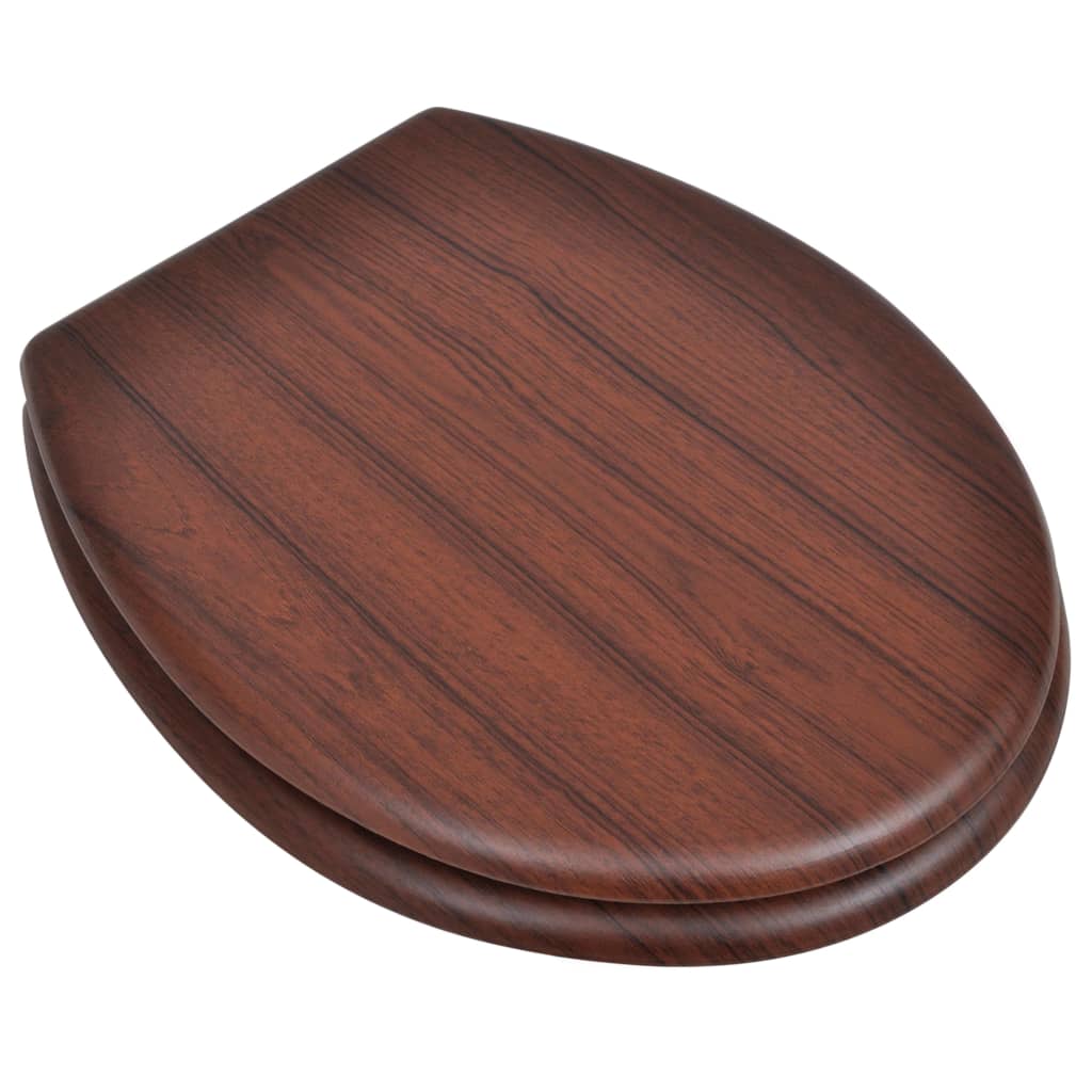 Wc Sedátka S Víky 2 Ks Mdf Hnědá