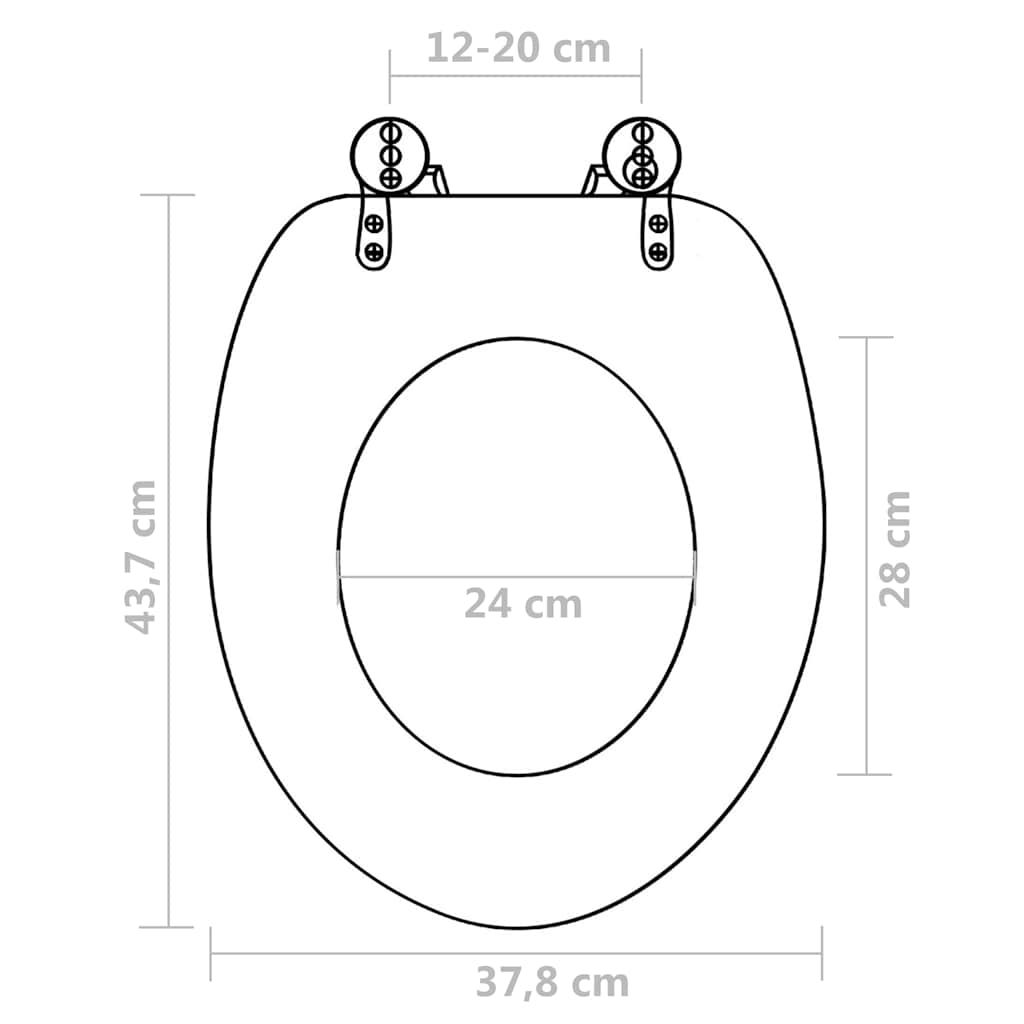 Wc Sedátka S Víky 2 Ks Mdf Delfíni