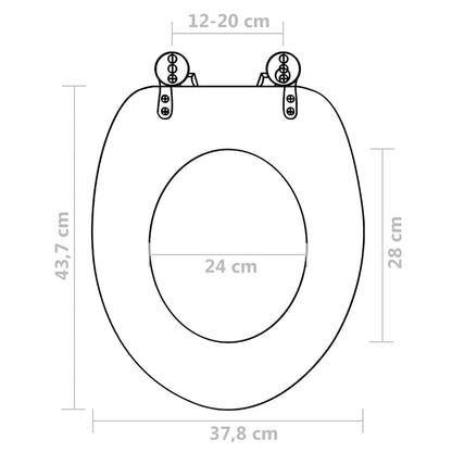 Wc Sedátka S Víky 2 Ks Mdf Delfíni