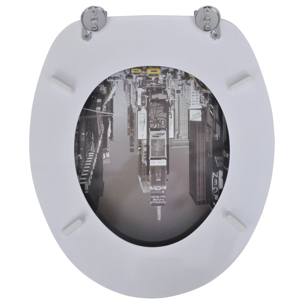 Wc Sedátka S Víky 2 Ks Mdf New York