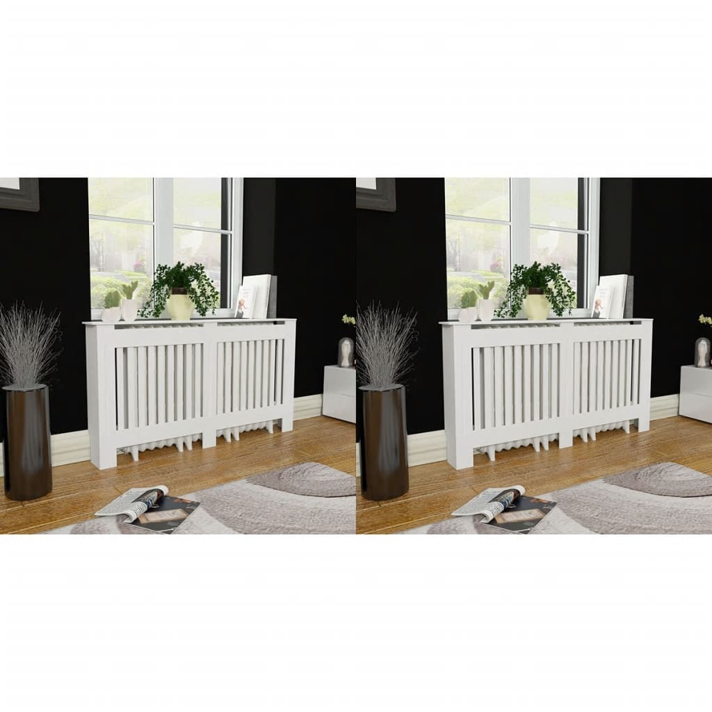 Bílý Kryt Z Mdf Na Radiátor, 112 Cm