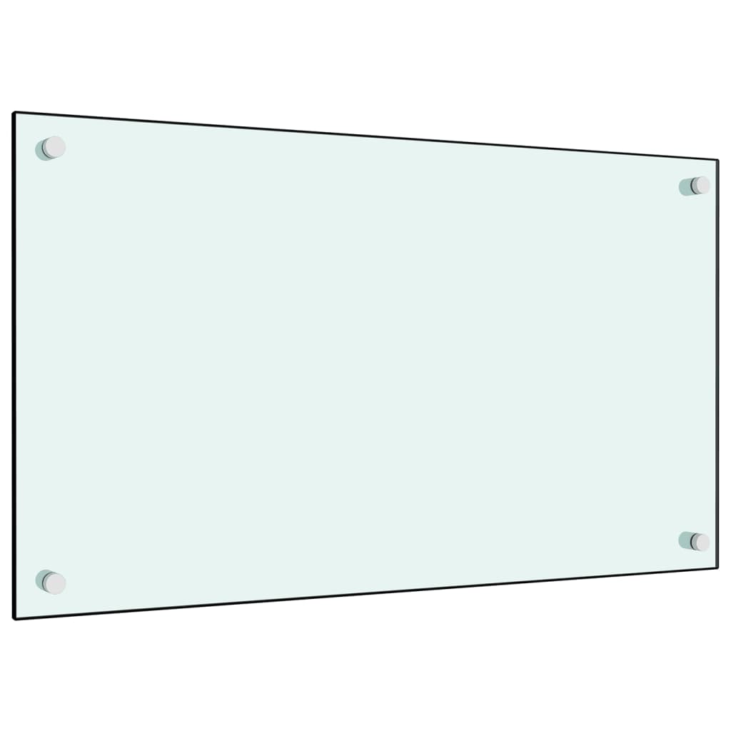 Kuchyňský Panel Bílý Tvrzené Sklo