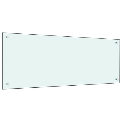 Kuchyňský Panel Bílý Tvrzené Sklo