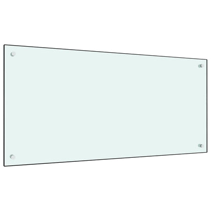 Kuchyňský Panel Bílý Tvrzené Sklo