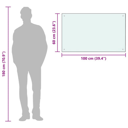 Kuchyňský Panel Bílý Tvrzené Sklo