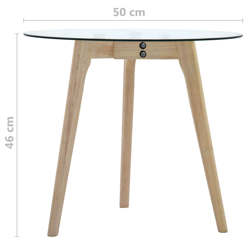 Sada Odkládacích Stolků 2 Ks Tvrzené Sklo