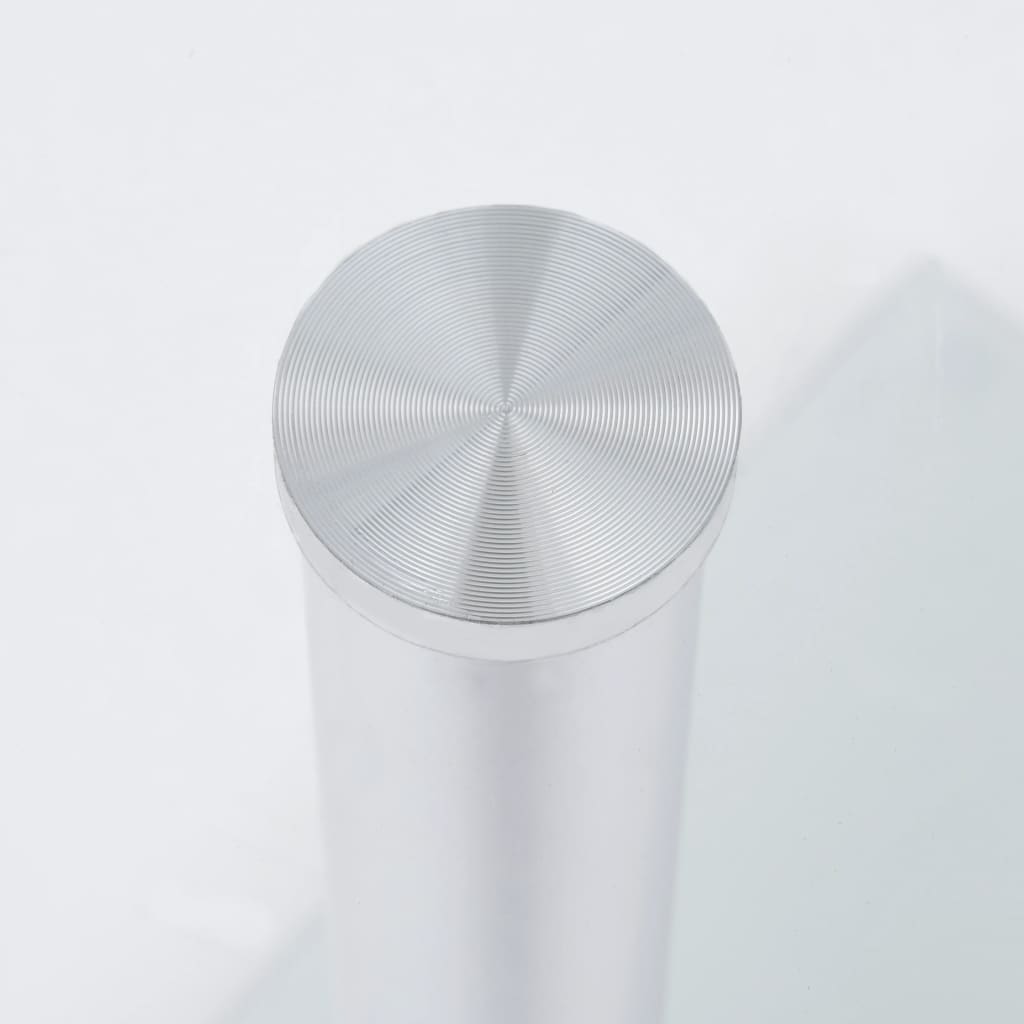 Odkládací Stolek Ve Tvaru U Průhledný 45X30X58 Cm Tvrzené Sklo