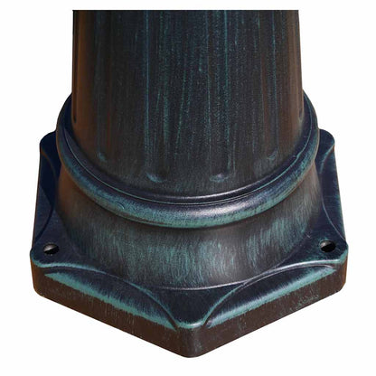 Zahradní Lampa Brighton Se 3 Rameny, 230 Cm, Tmavě Zelená / Černá