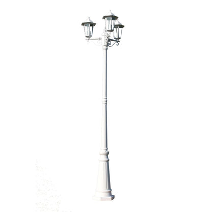 Zahradní Lampa Kingston, Kandelábr Se 3 Rameny 215 Cm, Bílý