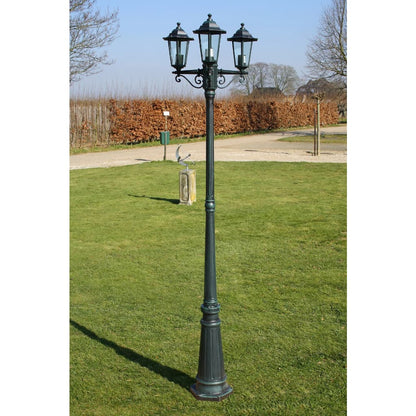 Zahradní Lampa Kingston, Kandelábr Se 3 Rameny 215 Cm, Bílý