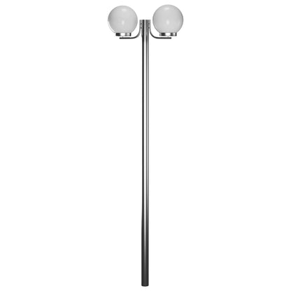 Vysoká Zahradní Lampa Se 2 Svítidly 220 Cm