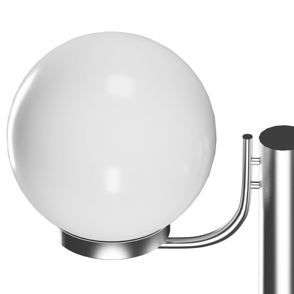 Vysoká Zahradní Lampa Se 2 Svítidly 220 Cm